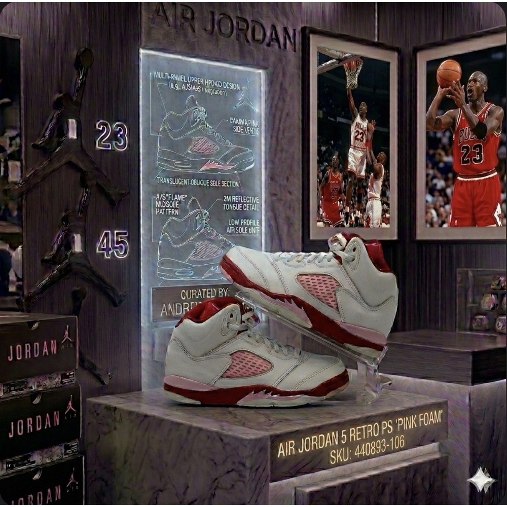 Jordan 5 Retro PS "Pink Foam" (2020) 440893-106 Size 2Y